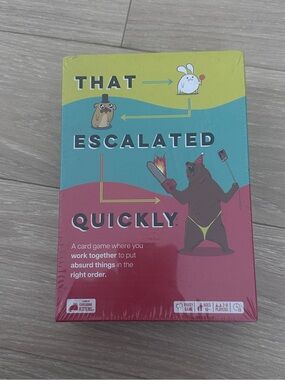 That Escalated Quickly Party Card Game - New & Sealed!